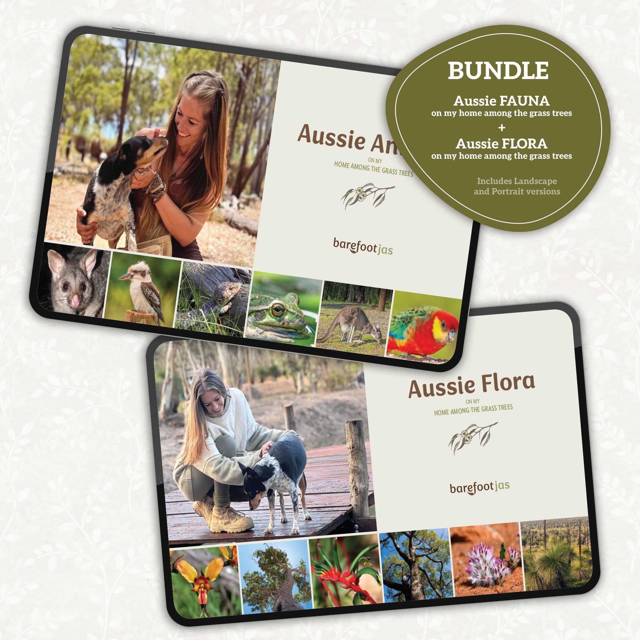 BUNDLE: Aussie FLORA & FAUNA on my home among the Grass Trees